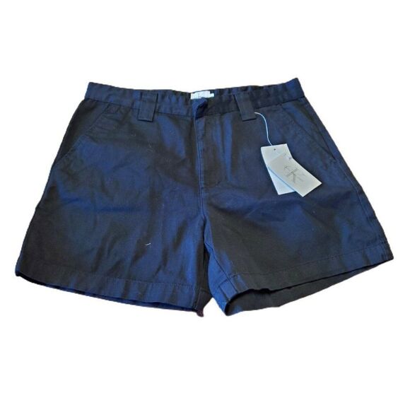 NEW CALVIN KLEIN Womens Sz 8 Relaxed Fit Destruction Wash Military Twill Short - Picture 1 of 4